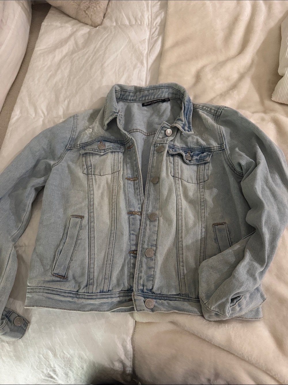 Brandy Melville Light Wash Blue Denim Jacket